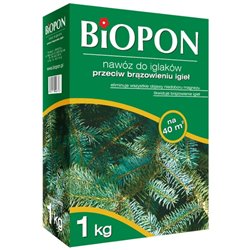 Biopon nawóz do iglaków przeciw brązowieniu igieł granulat 1kg