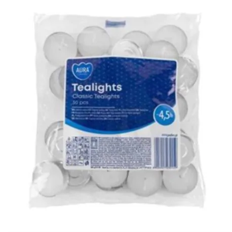 Bispol podgrzewacz tealight 30 sztuk p15-30 classic