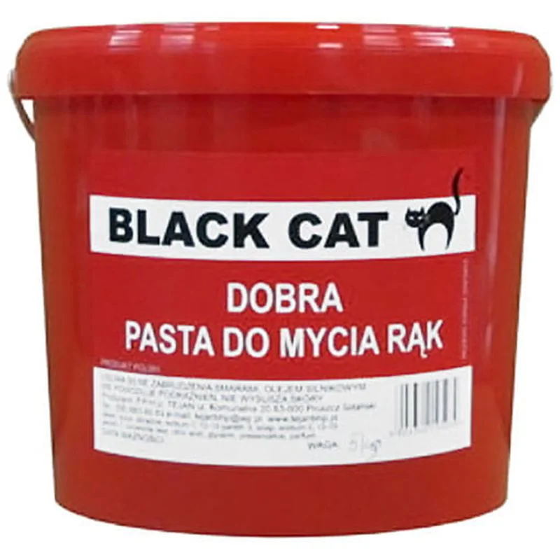 Black Cat czerwona pasta do mycia rąk BHP 5kg