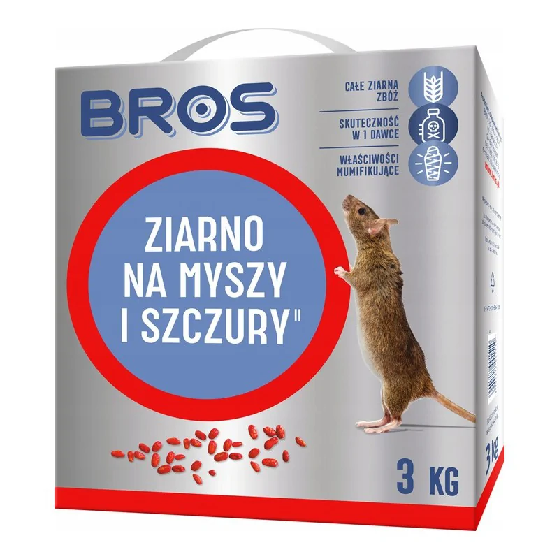 Bros ziarno na myszy i szczury 3kg