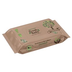 Nawilżane chusteczki wodne Fresh Baby Aqua Nature ekologiczne 60szt