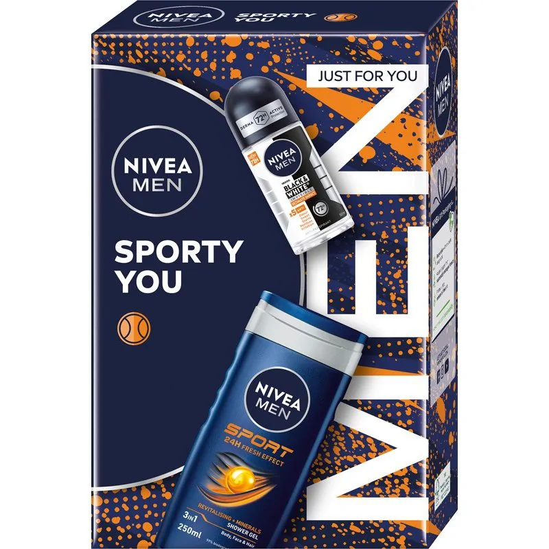 Nivea Men Sporty You Zestaw Żel Pod Prysznic + Antyperspirant