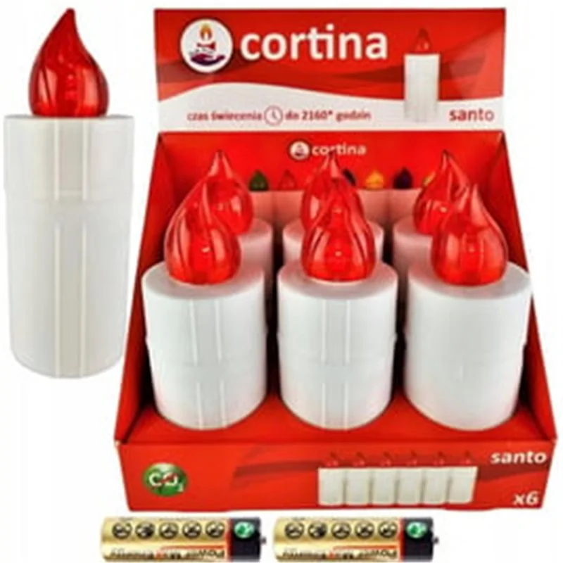 M&M wkład Led Cortina Santo czerwony 6szt