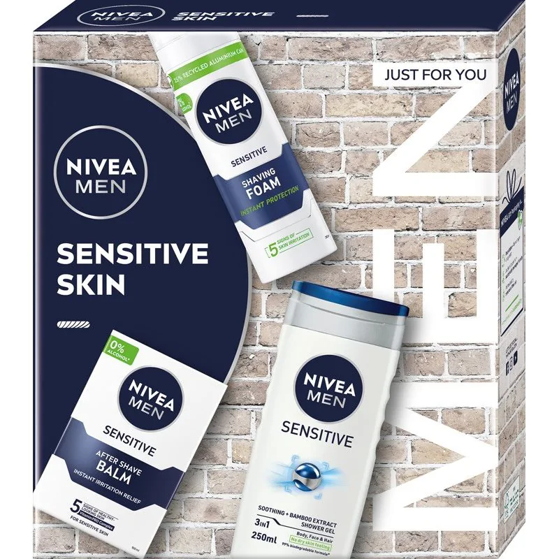 Nivea Men Sensitive Skin Zestaw Pielęgnacyjny 