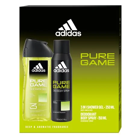 ADIDAS PURE GAME Męski Zestaw Żel + Dezodorant