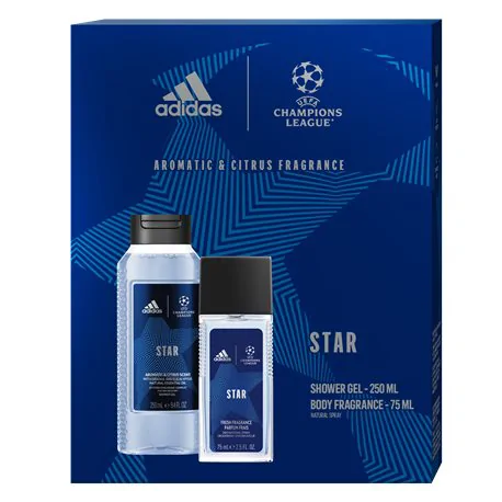 ADIDAS MEN UEFA 10 Zestaw Żel + Perfum