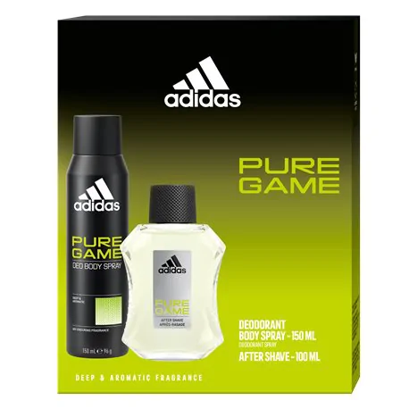 ADIDAS PURE GAME Zestaw Dezodorant + Woda po Goleniu