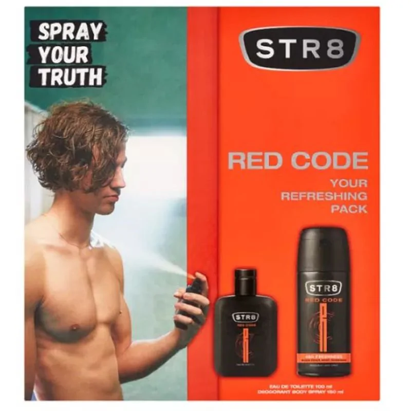 STR8 ZESTAW RED CODE Dezodorant + Woda Toaletowa