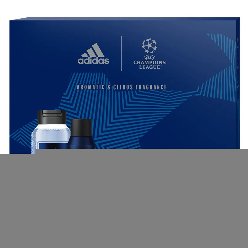 ADIDAS MEN UEFA 10 Zestaw Żel+ Dezodorant + Woda po Goleniu