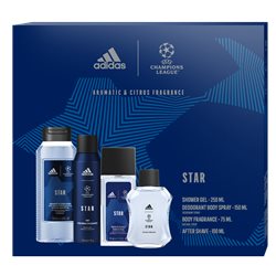 ADIDAS MEN UEFA 10 Zestaw Czterech Kosmetyków do Pielęgnacji 