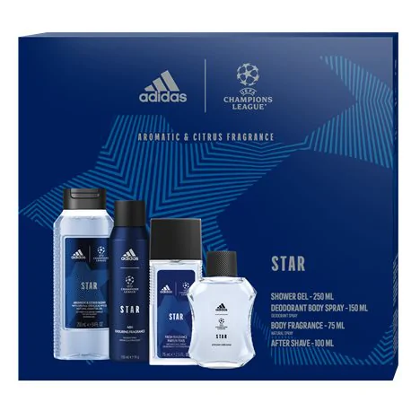 ADIDAS MEN UEFA 10 Zestaw Czterech Kosmetyków do Pielęgnacji 