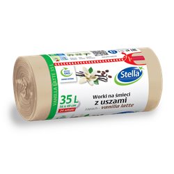 Stella worki na śmieci z uszami vanilla latte 35L 24 sztuk