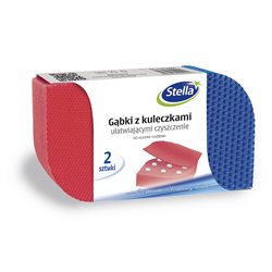 Stella gąbki do zmywania z kuleczkami 2 sztuki