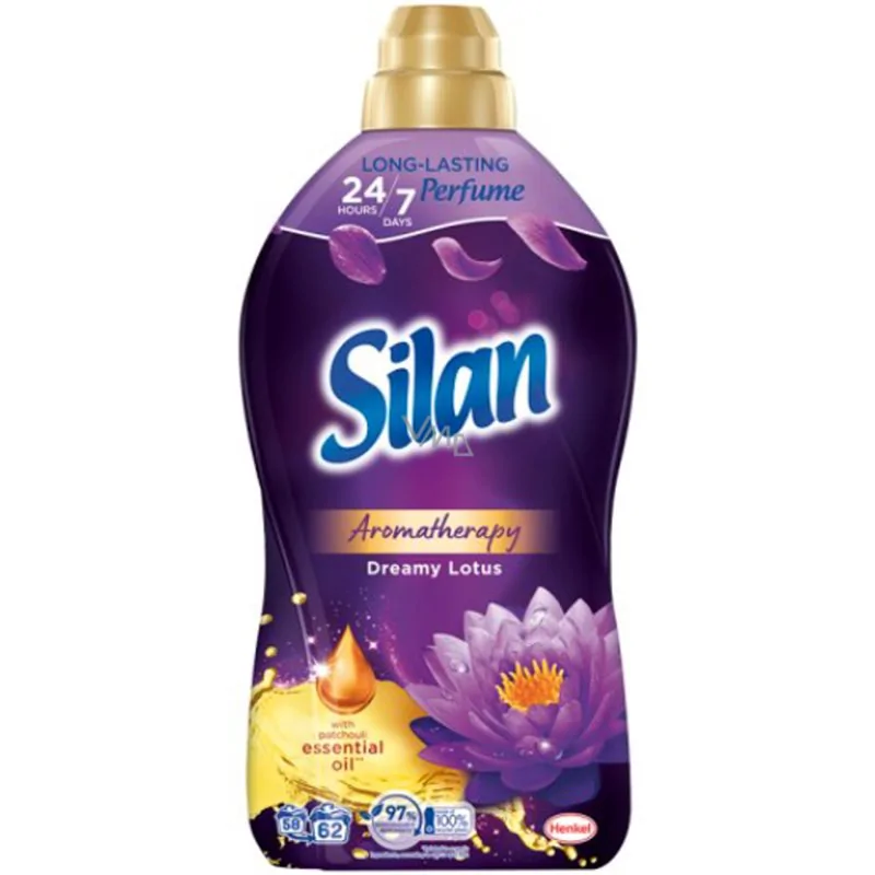 Silan Aromatherapy Dreamy Lotus płyn do płukania tkanin 62 prania 1364 ml 