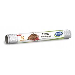Stella folia aluminiowa z tłoczeniem w gwiazdki 50m