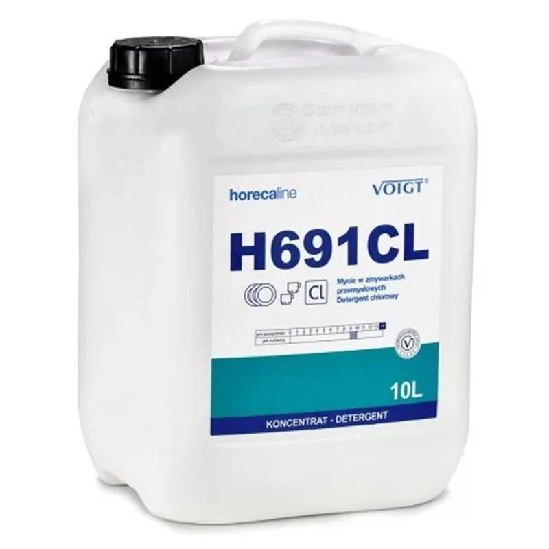 VOIGT HORECALINE H691CL 10L DETERGENT CHLOR Mycie w zmywarkach przemysłowych. Detergent chlorowy 