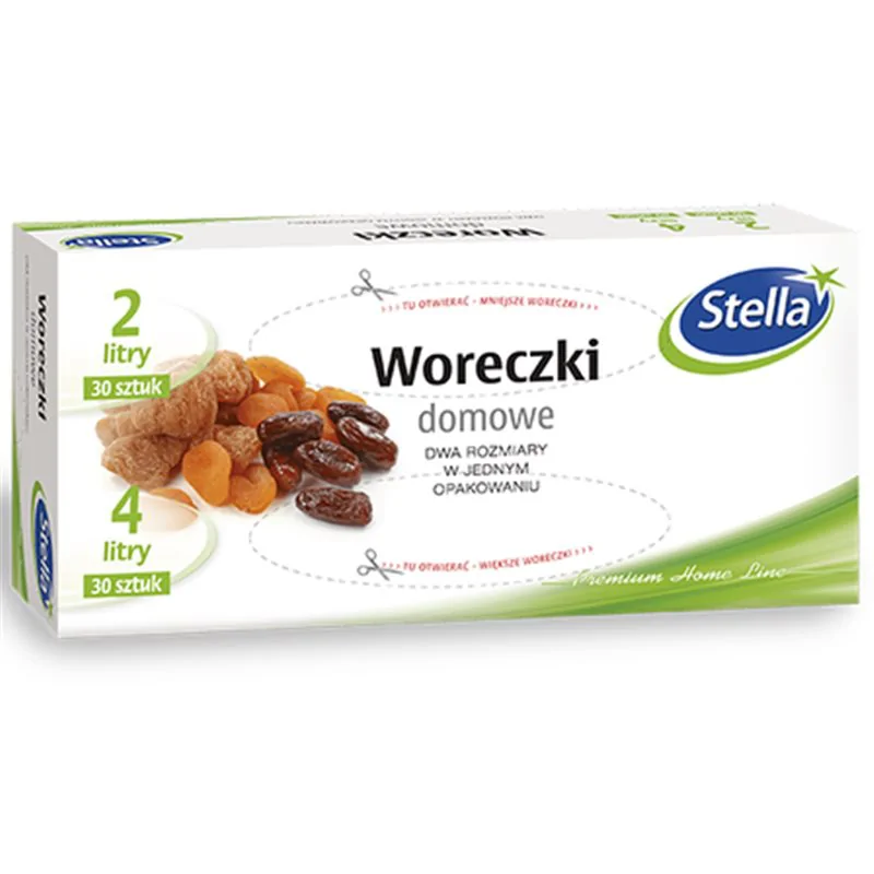 Stella woreczki domowe 2L 30 sztuk+ 4L 30 sztuk Box