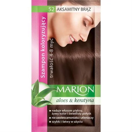 Marion szamponetka Aksamitny Brąz 52 szampon koloryzujący 40ml