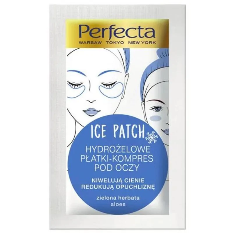 DAX Perfecta Beauty Ice Patch Hydrożelowe płatki Kompres pod oczy 2 sztuki