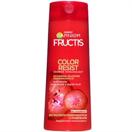 Garnier Fructis Color Resist Szampon wzmacniający do włosów farbowanych i z pasemkami 400 ml