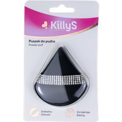 Inter-vion Puszek do pudru KillyS czarny z kryształkami