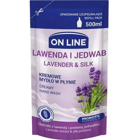 ON LINE Mydło REFILL Lawenda&Jedwab 500 ml