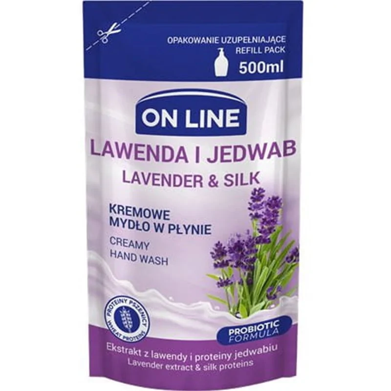 ON LINE Mydło REFILL Lawenda&Jedwab 500 ml