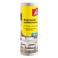 Jan Niezbędny Ściereczki na rolce białe 50 szt