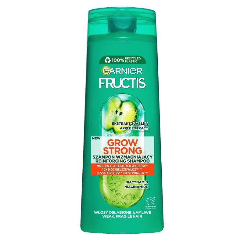 Garnier Fructis Grow Strong Szampon wzmacniający przeciw wypadaniu dla włosów osłabionych 400 ml