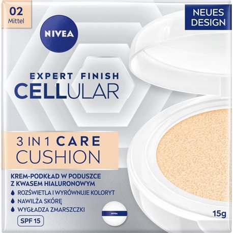 Nivea Hyaluron Cellular Filler Krem-podkład w poduszce kolor naturalny 15 ml