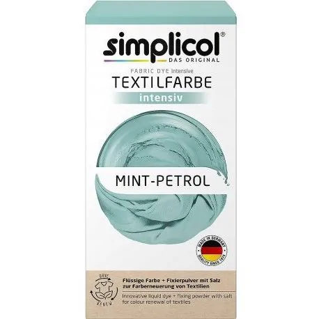 Simplicol barwnik do tkanin intensywny mint-petrol 560g