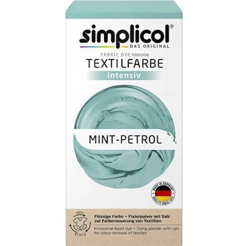 Simplicol barwnik do tkanin intensywny mint-petrol 560g