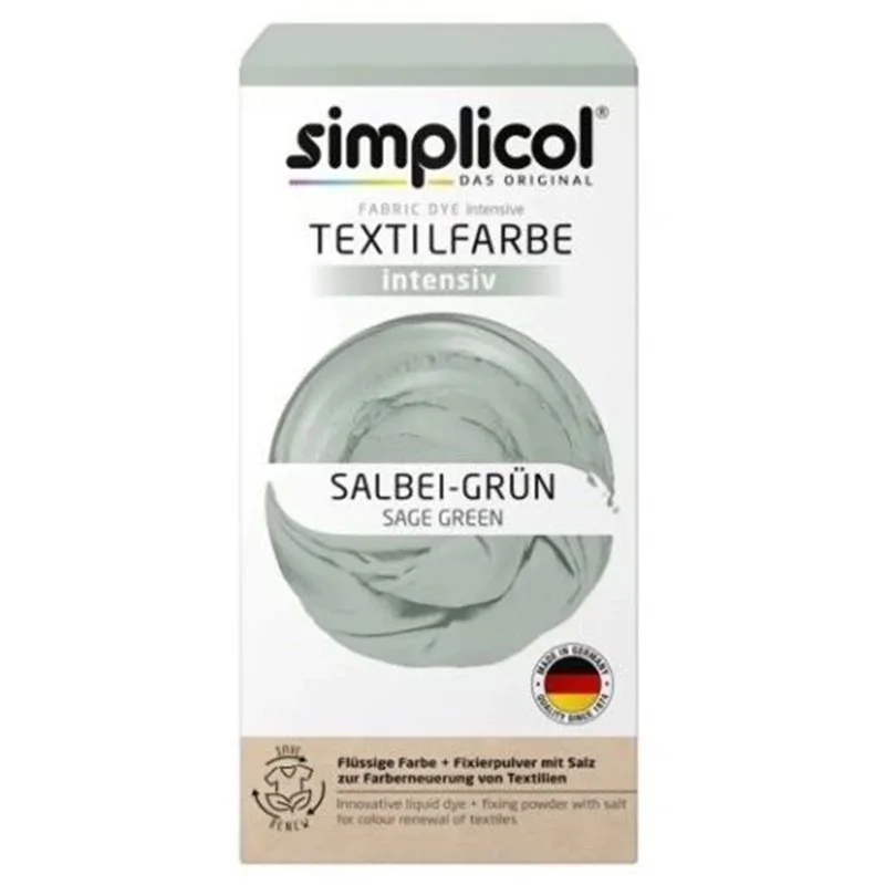 Simplicol barwnik do tkanin intensywny zieleń-szałwi 560g