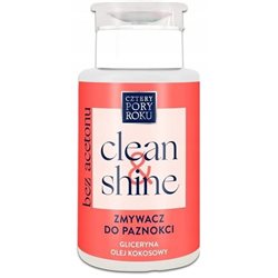 Cztery Pory Roku zmywacz do paznokci Clean&Shine bez acetonu 200 ml 