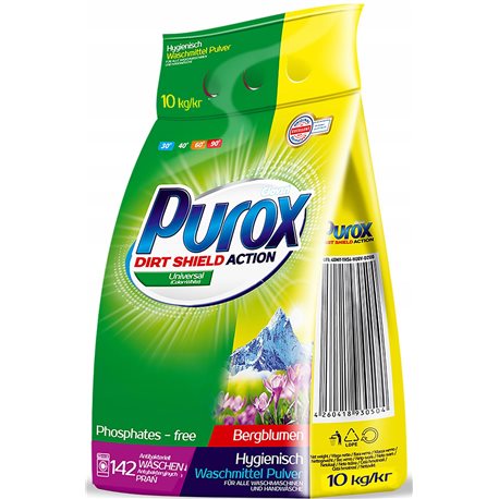 Purox universal proszek do prania 10kg folia