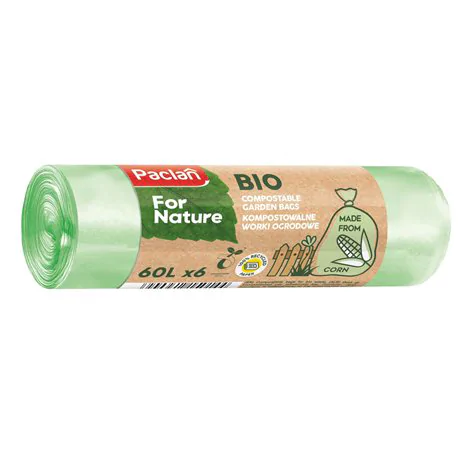 Paclan For Nature worki na śmieci biodegradowalne 60L A6