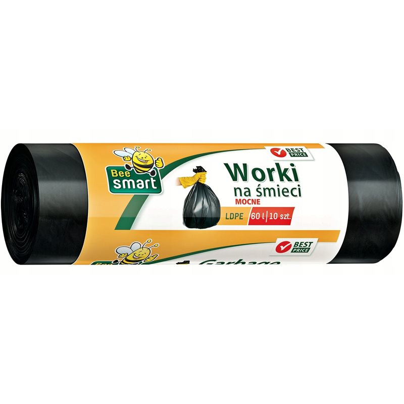 Bee Smart worki na śmieci LDPE 60l 10szt