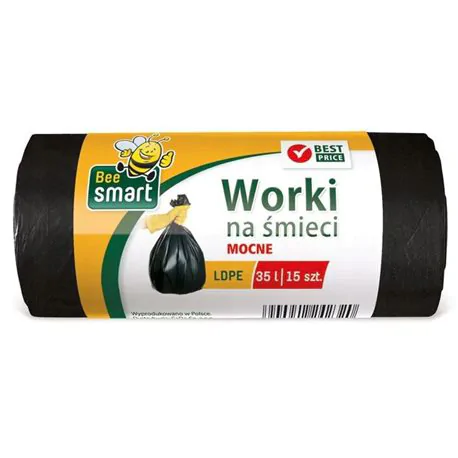 Bee Smart worki na śmieci LDPE mocne 35l 15 szt