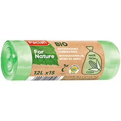 Paclan for Nature worki na śmieci biodegradowalne 12l 15szt