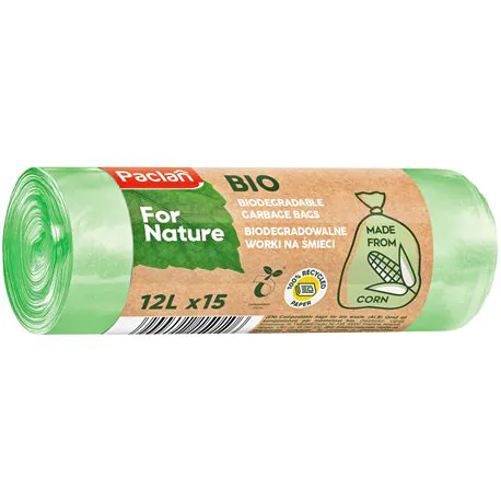 Paclan for Nature worki na śmieci biodegradowalne 12l 15szt