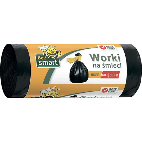 Bee Smart worki na śmieci LDPE 60l 50 szt 