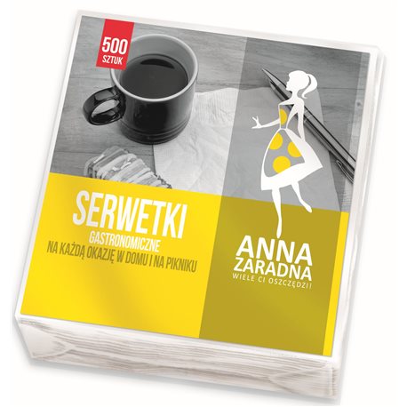 Anna Zaradna serwetki gastronomiczne 15x15cm 500 szt