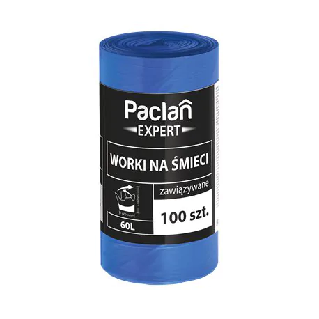 Paclan Expert Worki na śmieci zawiązywane 60 l 100 sztuk