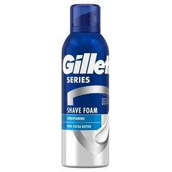 Gillette pianka do golenia nawilżająca z masłem kakaowym 250 ml