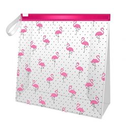 Inter-Vion kosmetyczka transparentna Killys flamingi