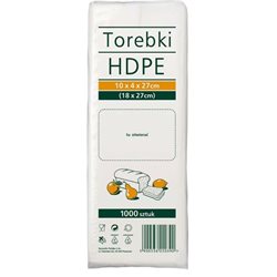 Sarantis torebki spożywcze 10x4x27 1000 szt