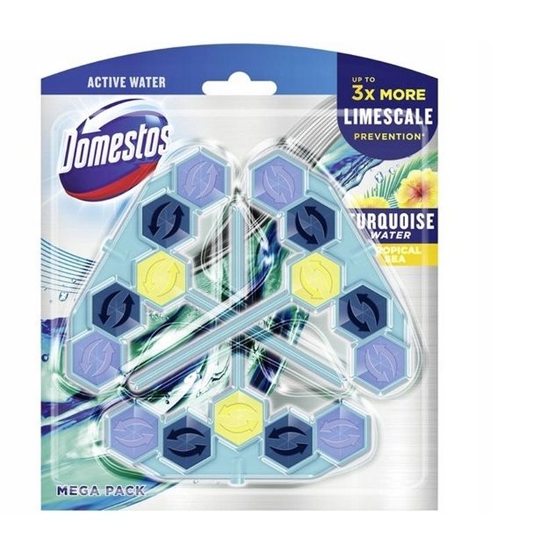 Domestos zawieszki do Wc Blue Water Turquise 3x53g