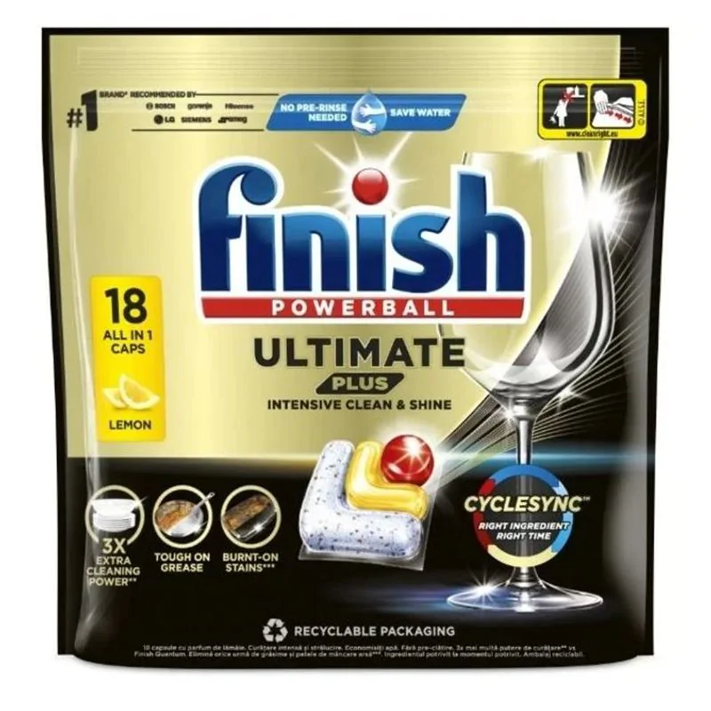 Finish kapsułki ultimate plus lemon 18 sztuk