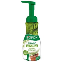 Biopon nawóz w piance do roślin zielonych 250ml