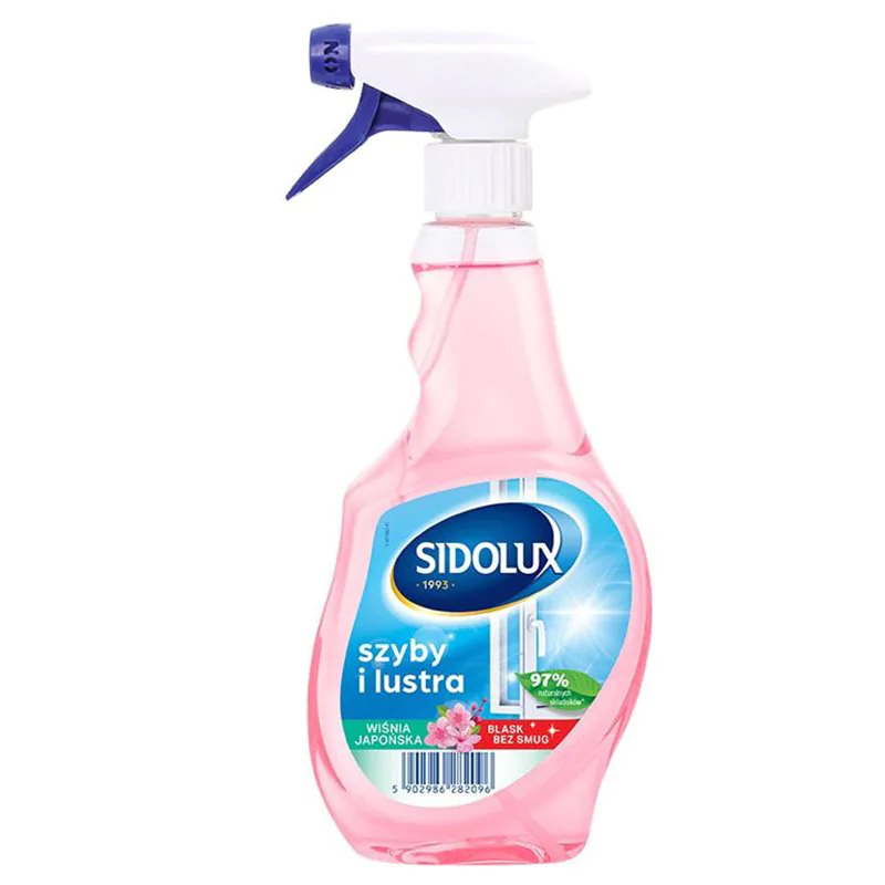 Sidolux Crystal do mycia szyb 500ml kwiat japońskiej wiśni